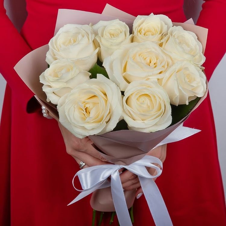 Букет из белых роз "Любимый" от AzaliaNow