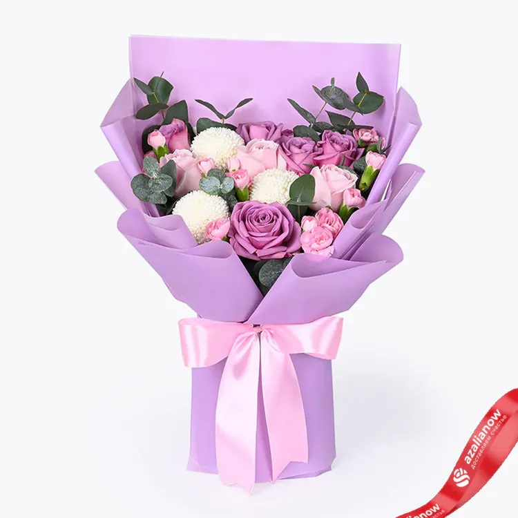 Букет роз, гвоздик и хризантем «Тамара» от AzaliaNow