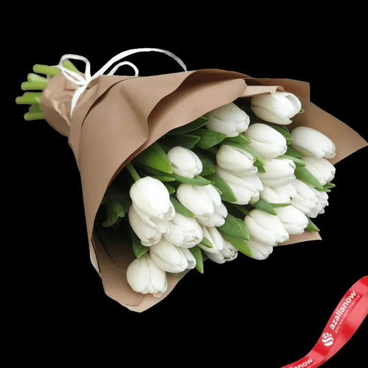 25 белых тюльпанов от AzaliaNow