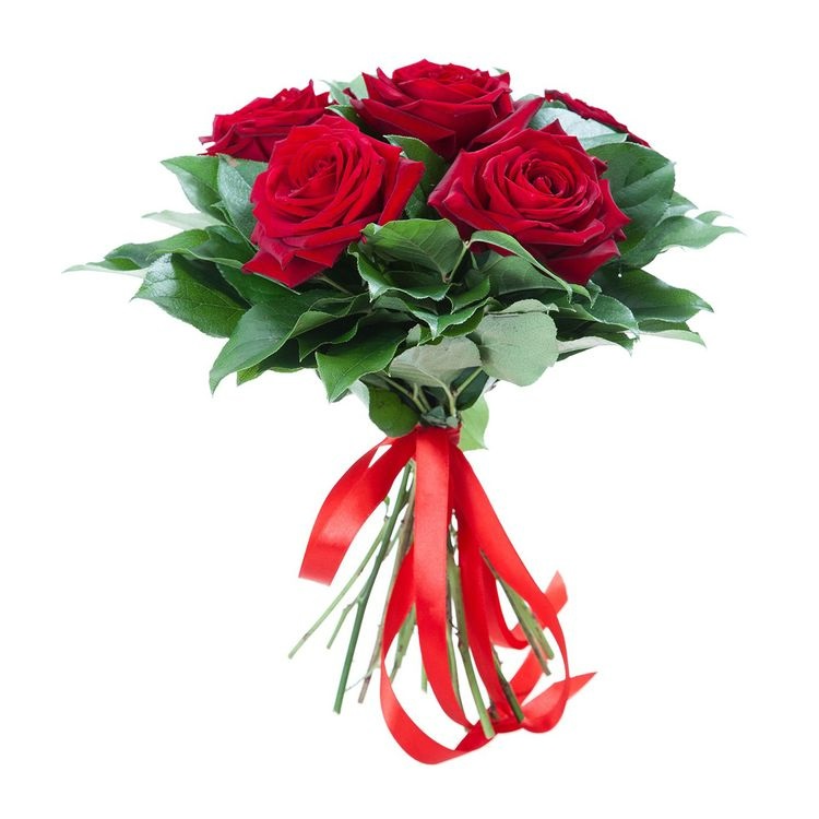 5 красных роз от AzaliaNow