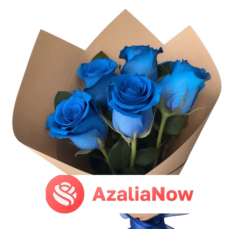 Букет синих роз от AzaliaNow