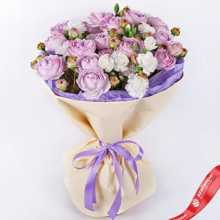 Букет из ирисов и роз «Королевская элегантность» от AzaliaNow