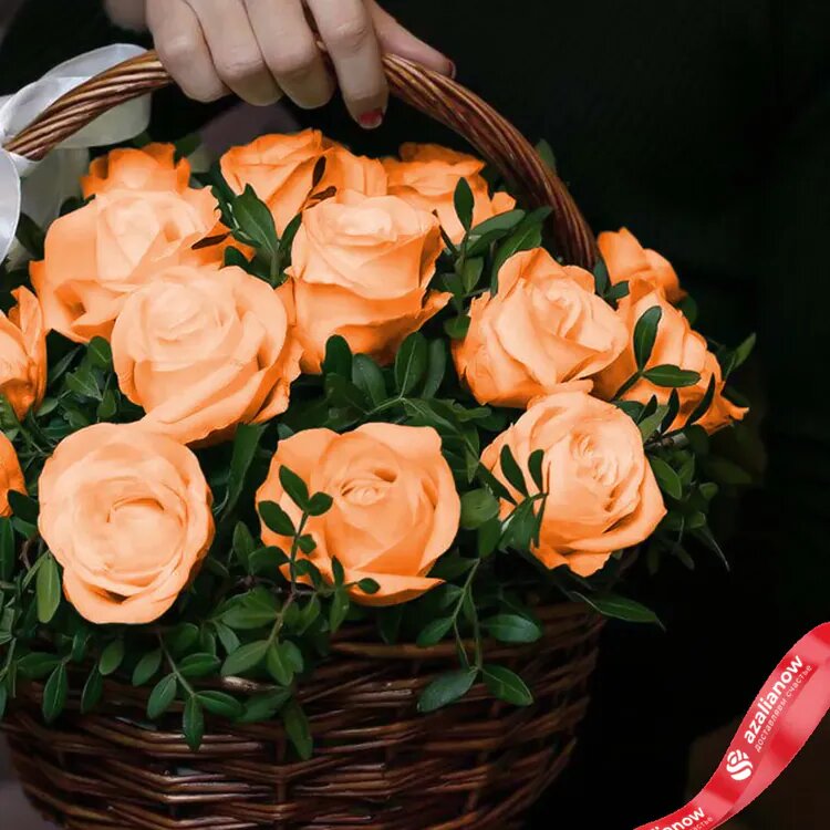 Оранжевые розы в корзинке от AzaliaNow