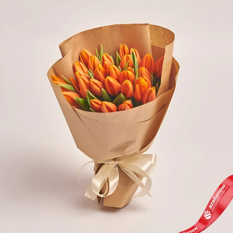 Букет оранжевых тюльпанов от AzaliaNow