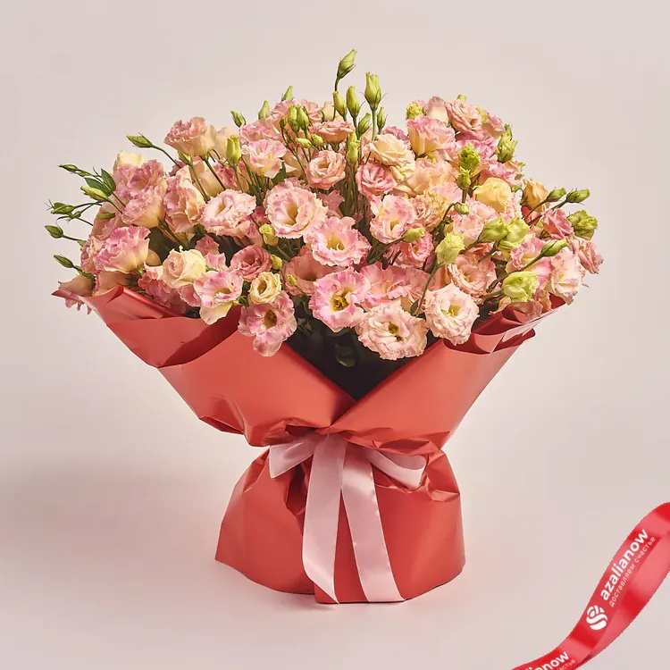 Букет розовых лизиантусов от AzaliaNow