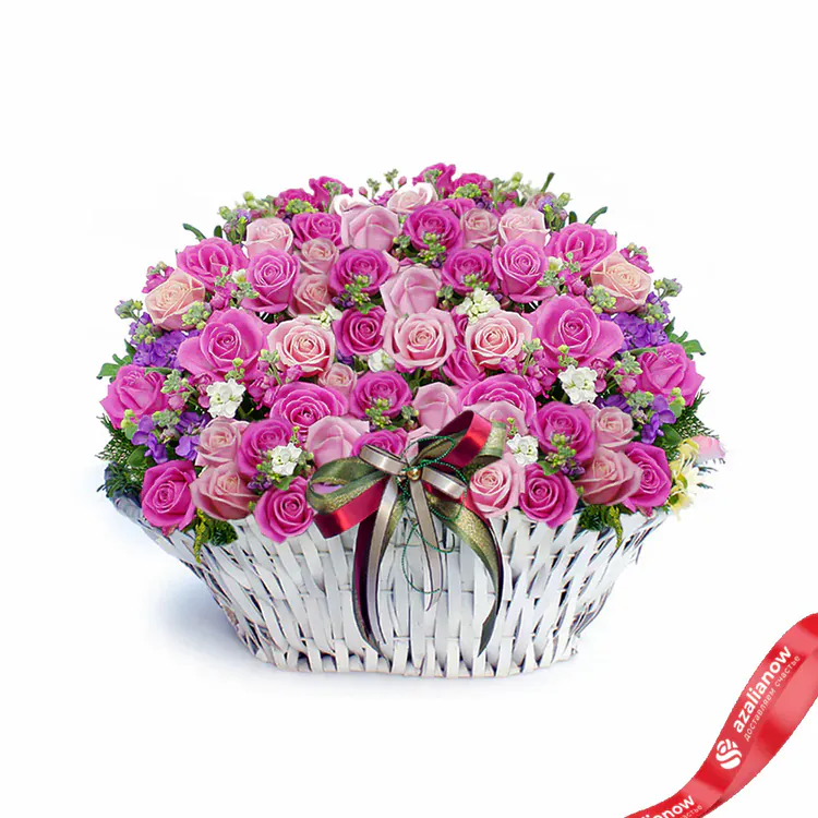 Букет роз в корзине «Олеся» от AzaliaNow