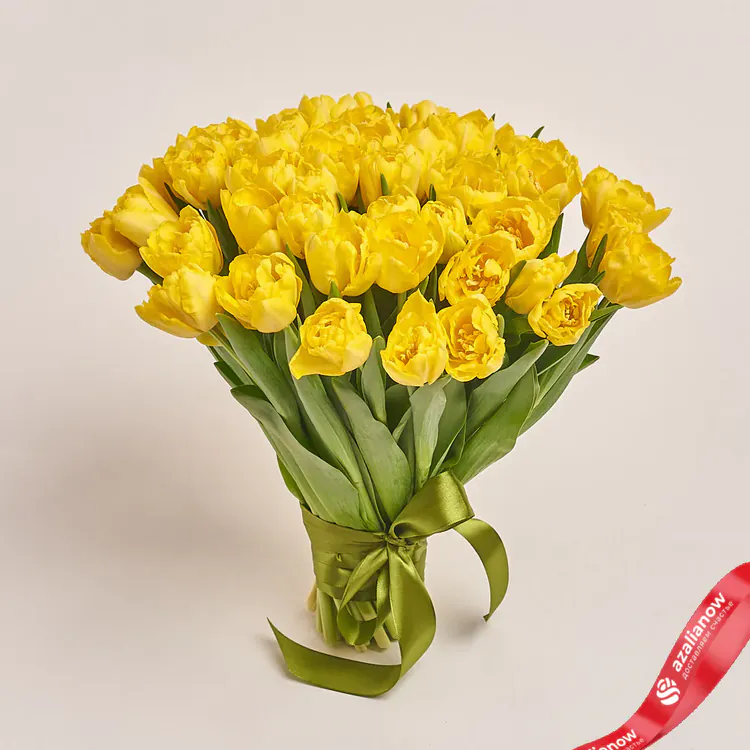 Желтые пионовидные тюльпаны от AzaliaNow